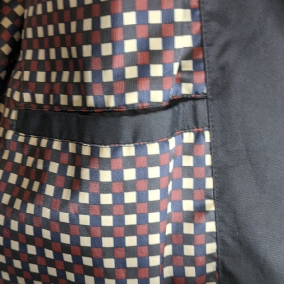 Kenneth Cole black fully lined rain coat jacket - Picture 10 of 16